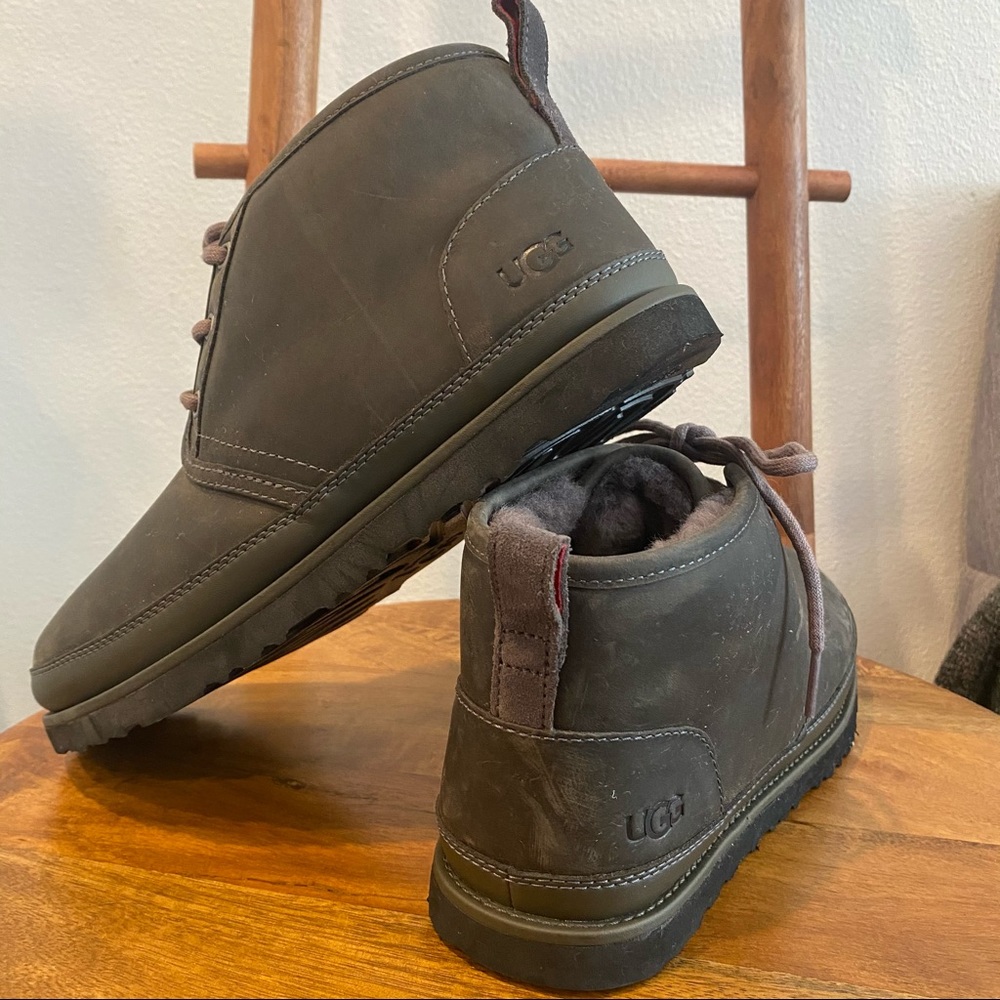 Mens Ugg Neumel Waterproof charcoal boots New without box